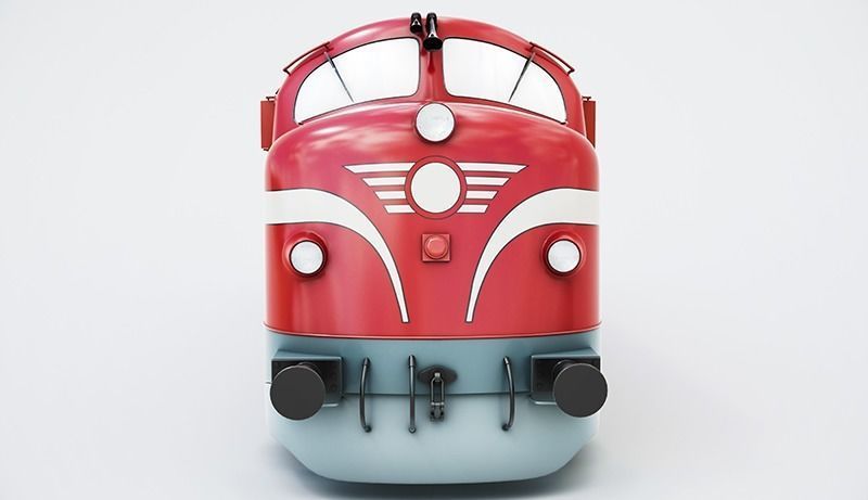 NoHAB M61 Locomotive Train Engine 3D model_4