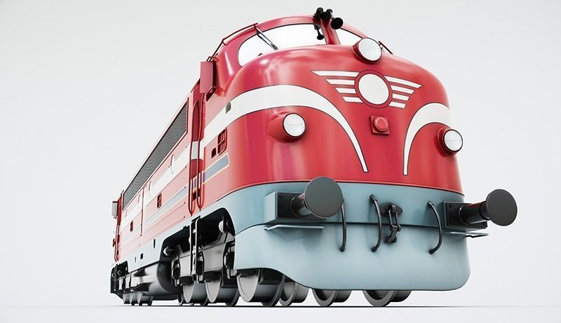 NoHAB M61 Locomotive Train Engine 3D model_7
