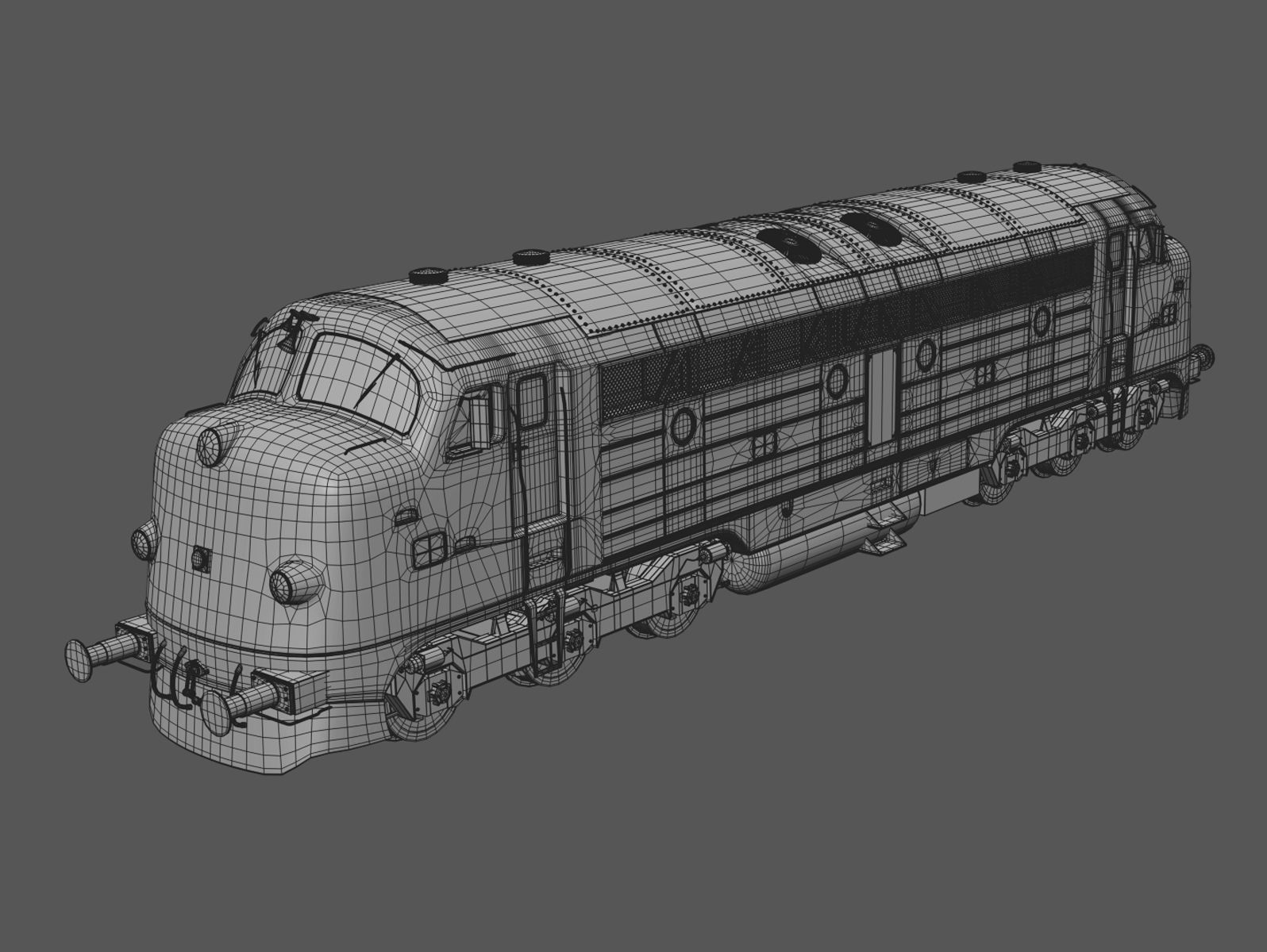 NoHAB M61 Locomotive Train Engine 3D model_11