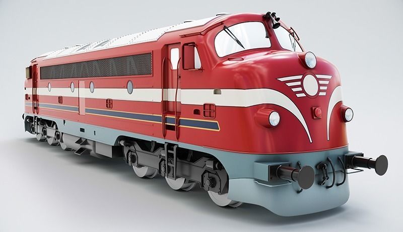 NoHAB M61 Locomotive Train Engine 3D model_3