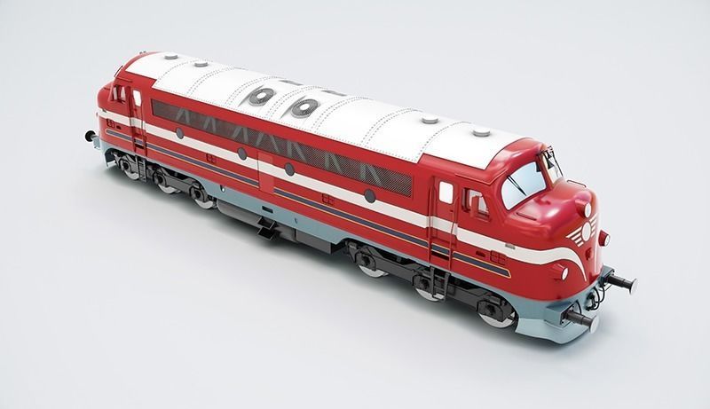 NoHAB M61 Locomotive Train Engine 3D model_6
