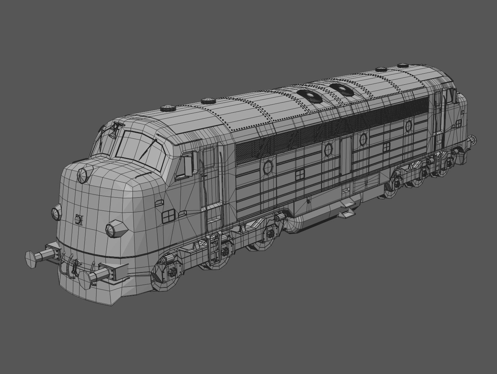 NoHAB M61 Locomotive Train Engine 3D model_10