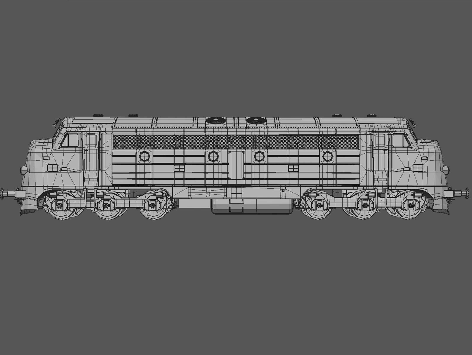 NoHAB M61 Locomotive Train Engine 3D model_12