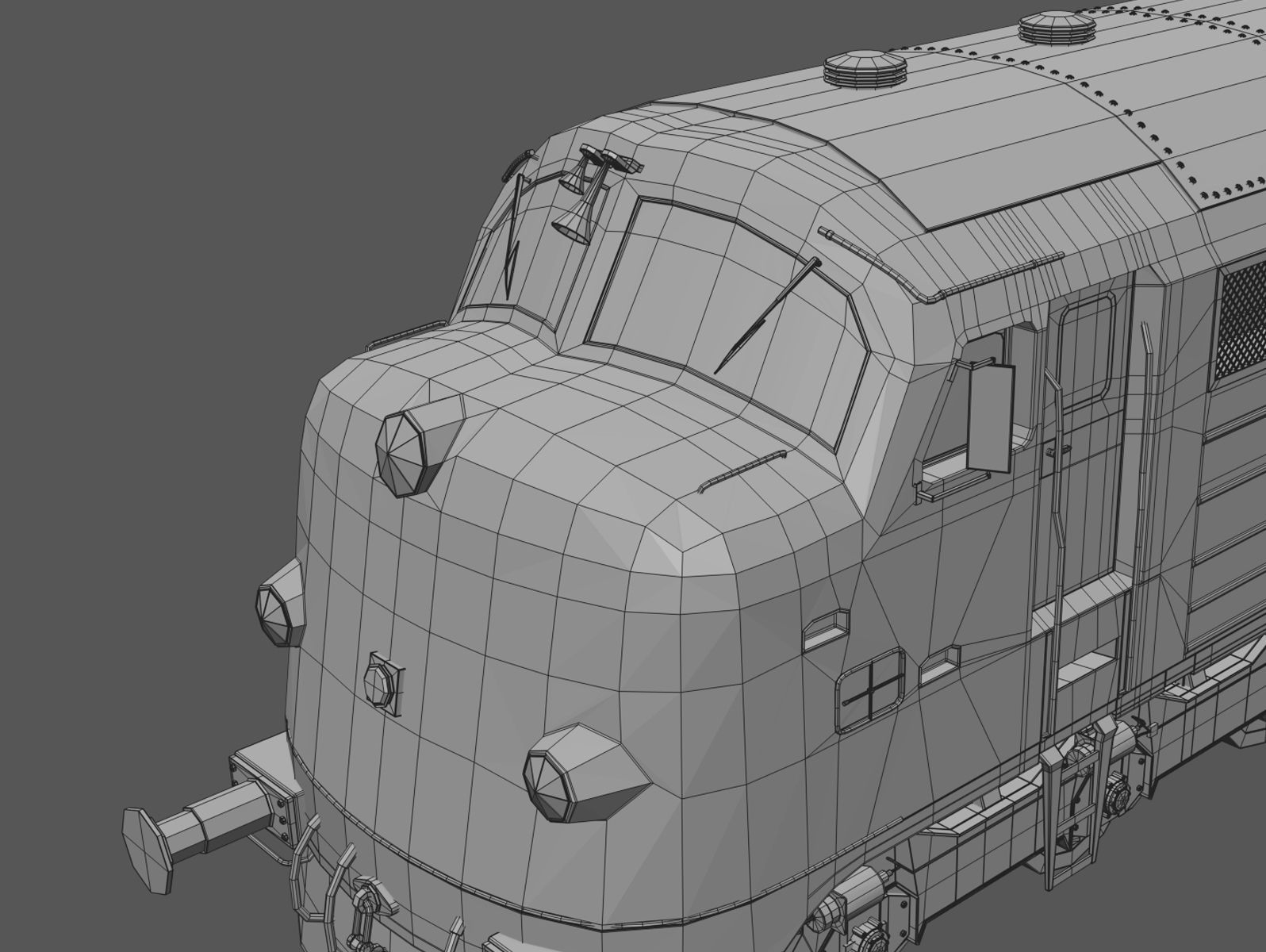 NoHAB M61 Locomotive Train Engine 3D model_13