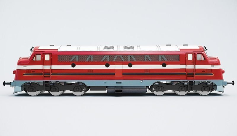 NoHAB M61 Locomotive Train Engine 3D model_9