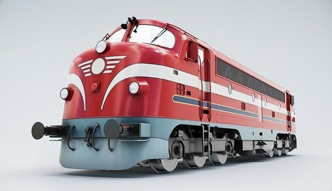 NoHAB M61 Locomotive Train Engine 3D model
