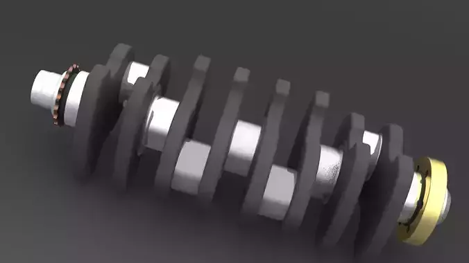 Crankshaft stainless steel Free 3D model