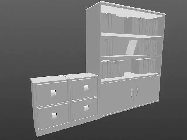 Bookshelf file cabinet and