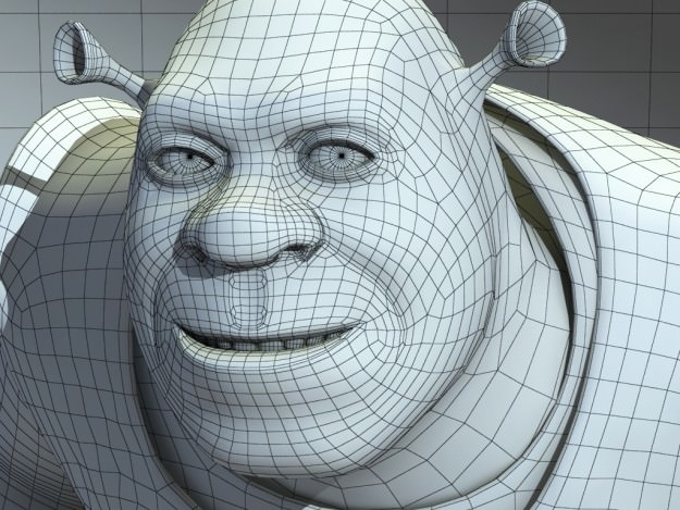 Shrek animated character from 3D model_14