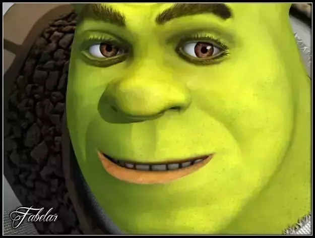 Shrek animated character from 3D model Shrek animated character from 3D model
