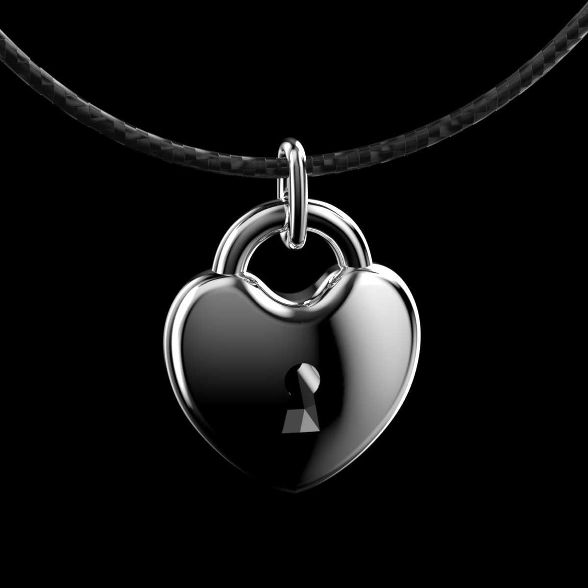 Heart diamonds Pendant 3D print model_7