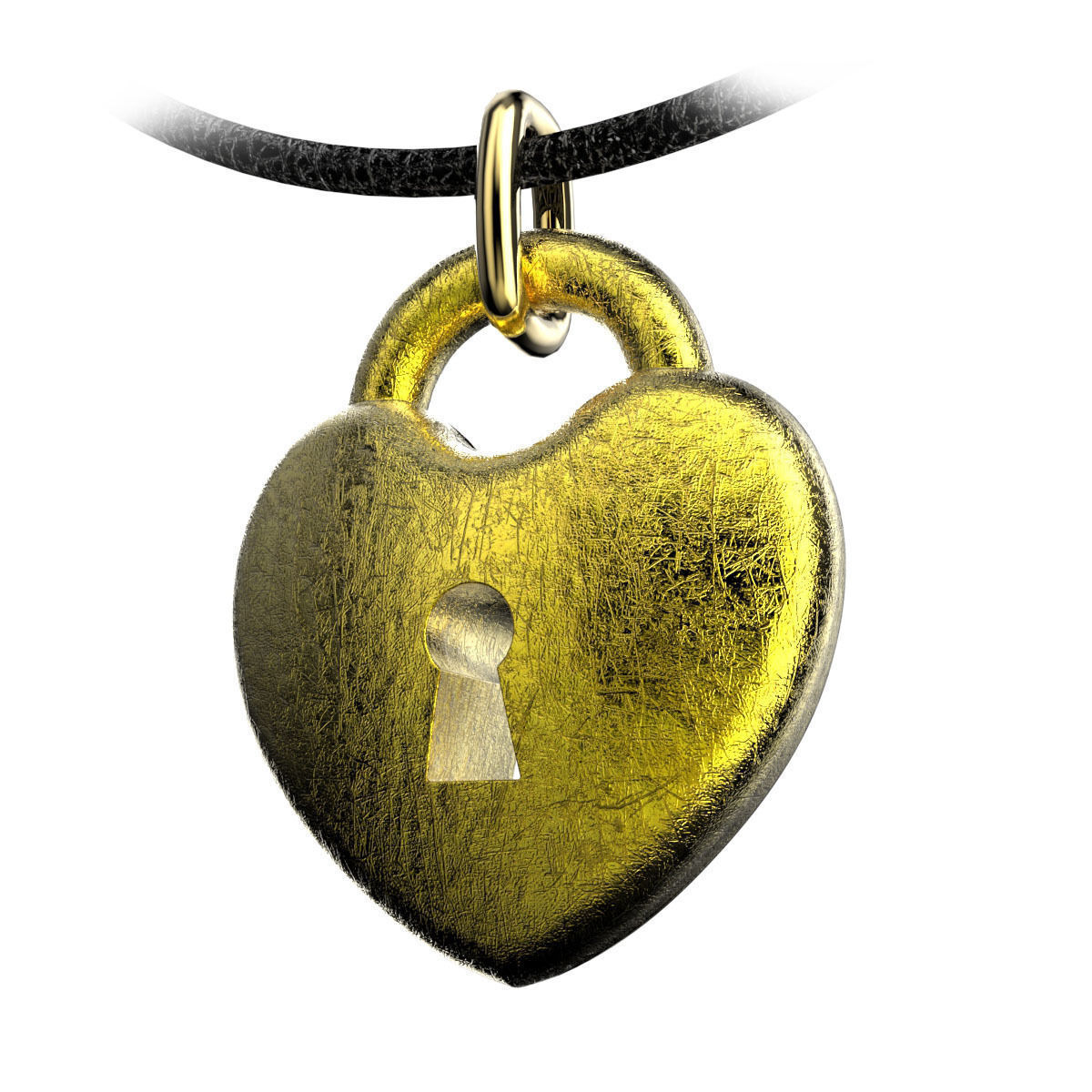 Heart diamonds Pendant 3D print model_11