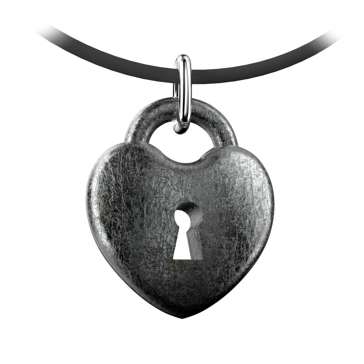 Heart diamonds Pendant 3D print model_10