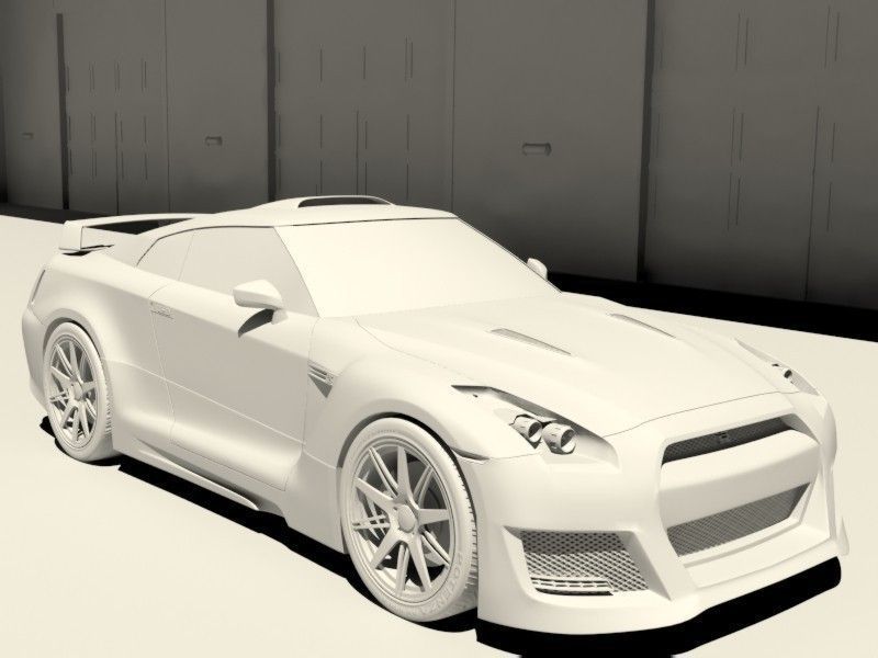 Nissan Skyline GT-R tuning 3D model_11
