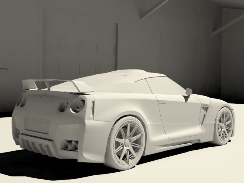 Nissan Skyline GT-R tuning 3D model_6