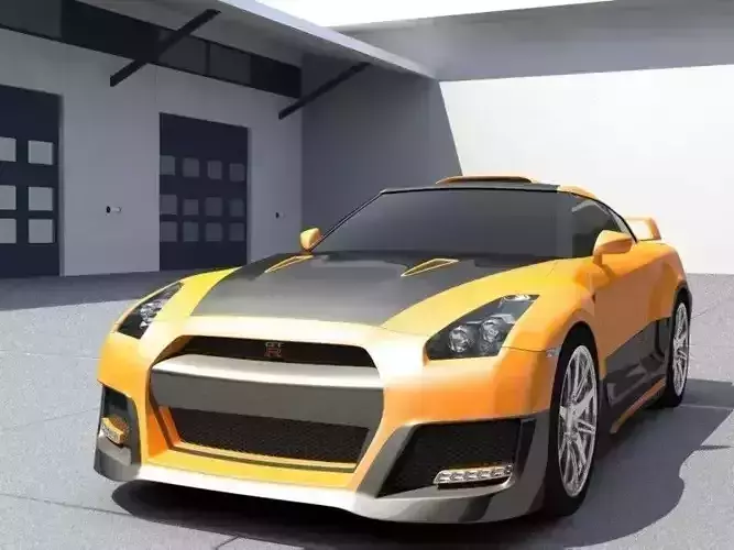 Nissan Skyline GT-R tuning 3D model