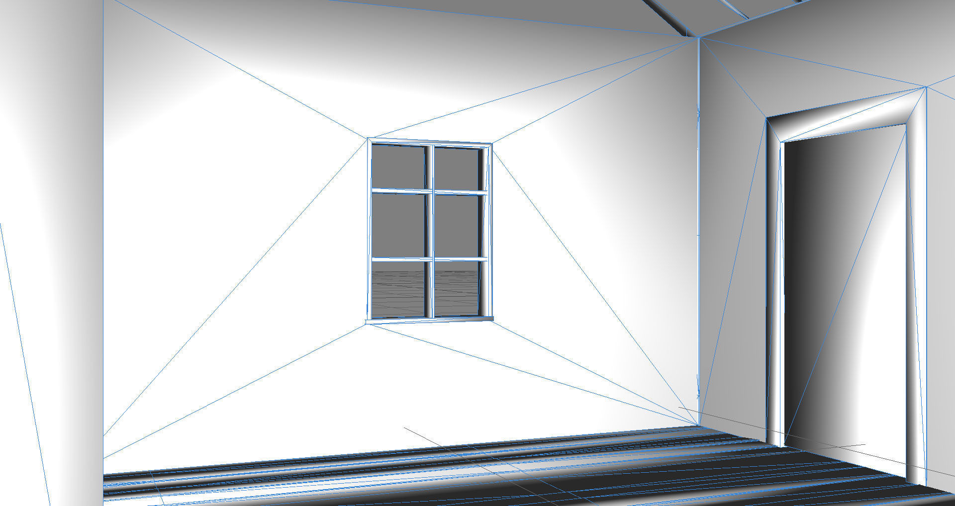 Old Wooden House Low-poly 3D model_11