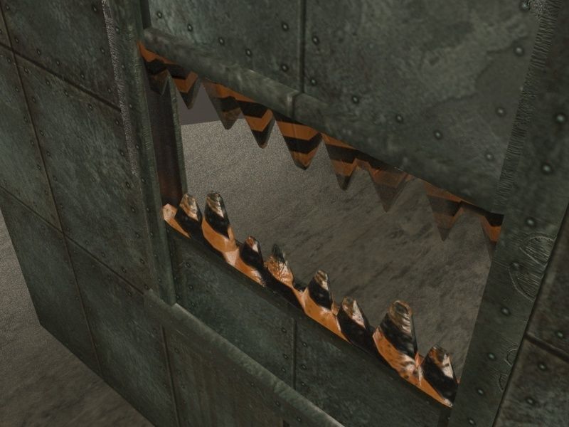 Teeth Gate Low-poly 3D model_5