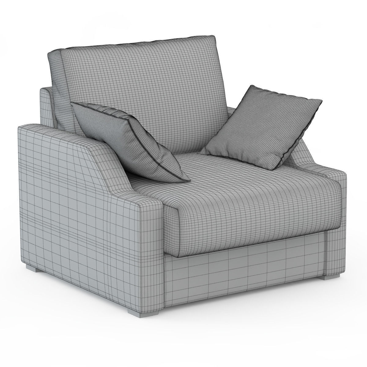 Armchair ALBA by Vicente Gallega 3D model_2