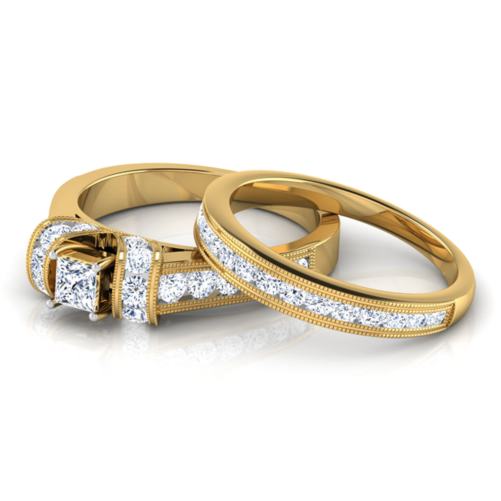 Couple Pride Ring 3D print model_2
