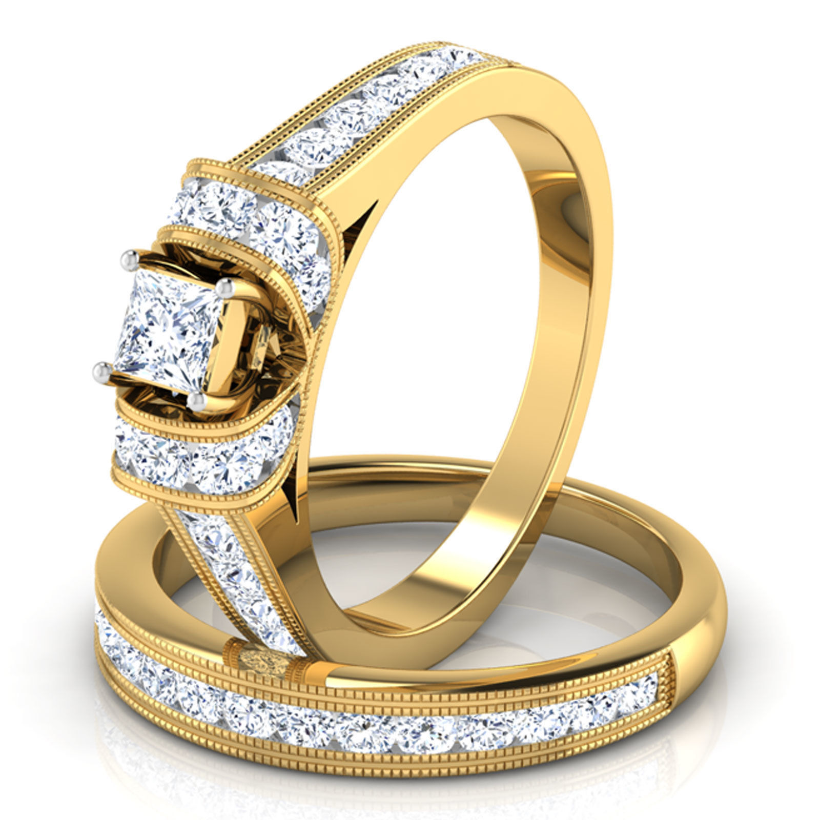 Couple Pride Ring 3D print model_9