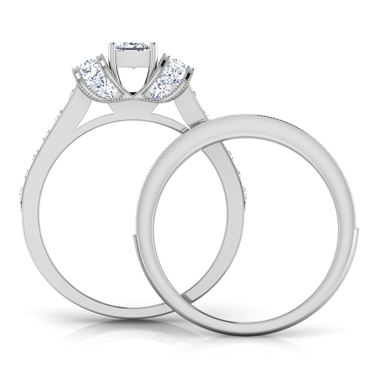 Couple Pride Ring 3D print model_10