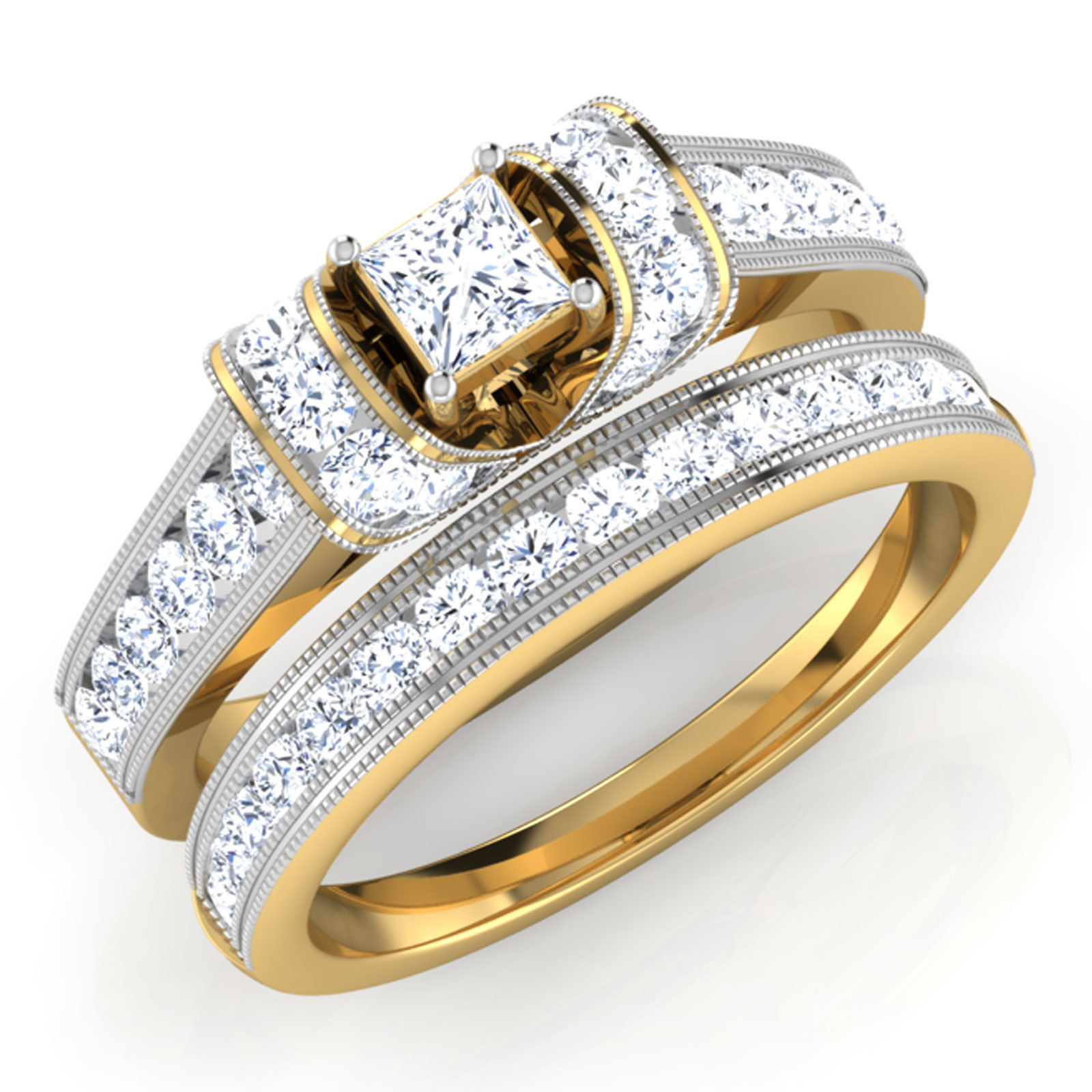 Couple Pride Ring 3D print model_7