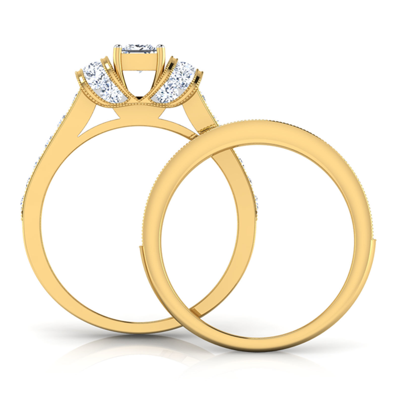 Couple Pride Ring 3D print model_11