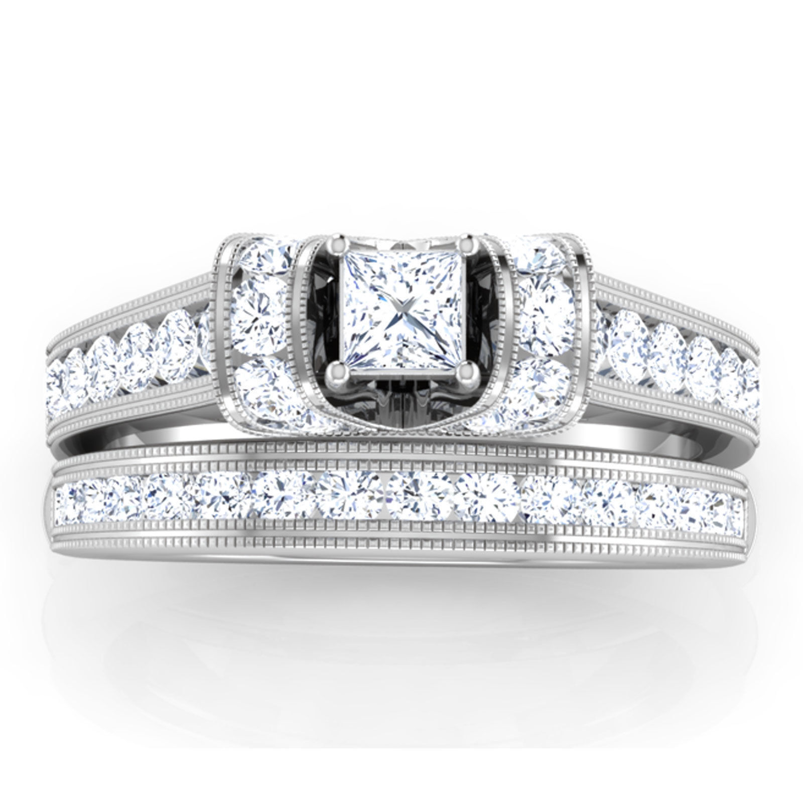 Couple Pride Ring 3D print model_1