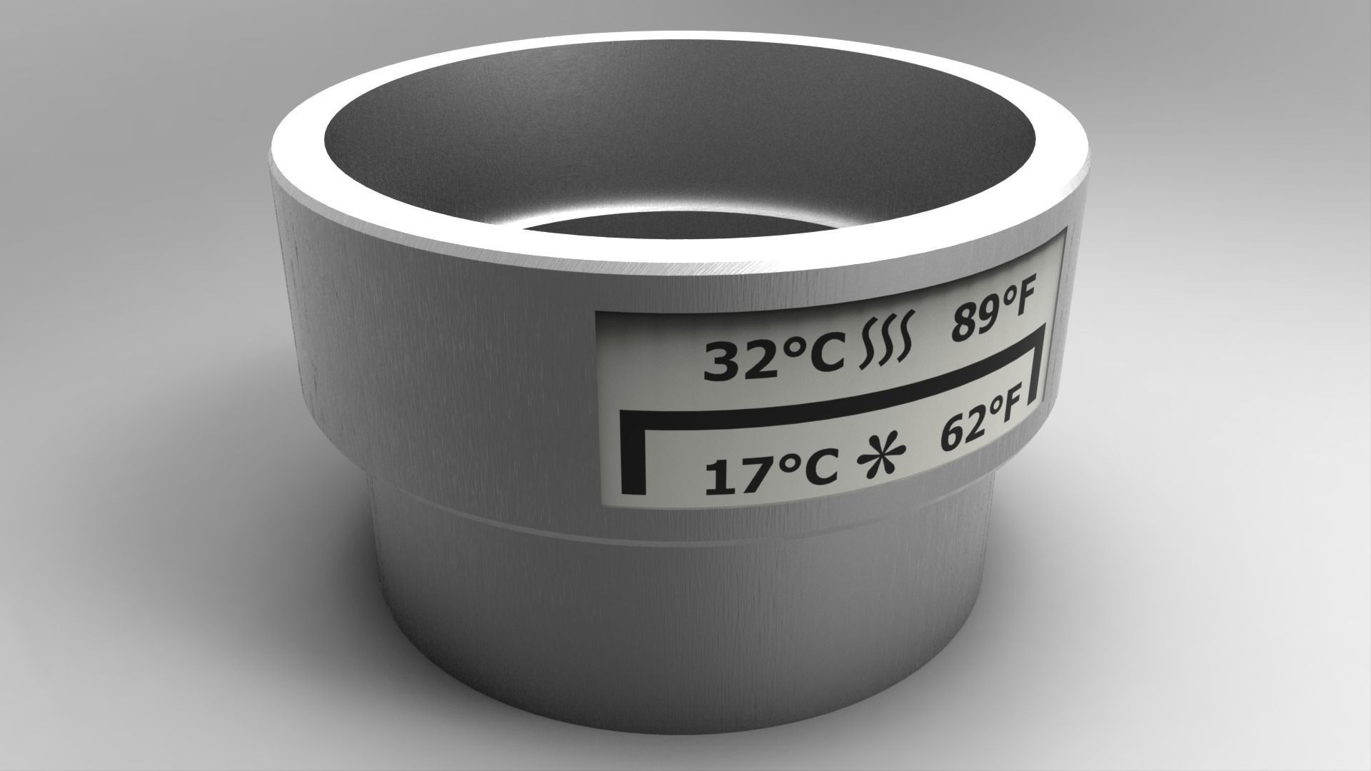 Stax temperature and volume indicator Free 3D model_1