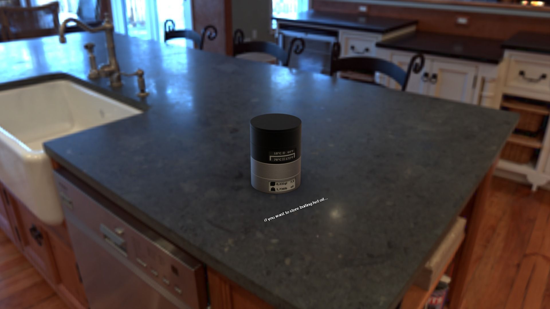 Stax temperature and volume indicator Free 3D model_0