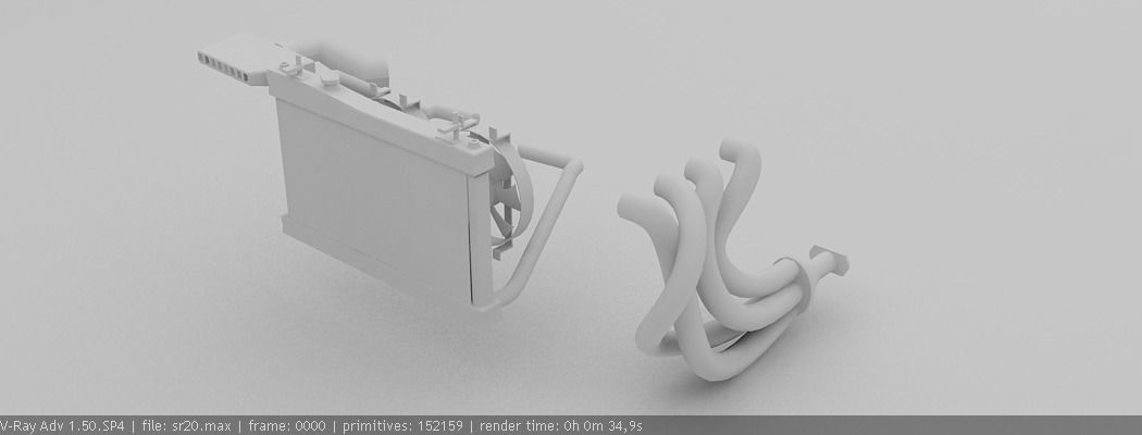 SR20 DET Nissan engine 3D model_2