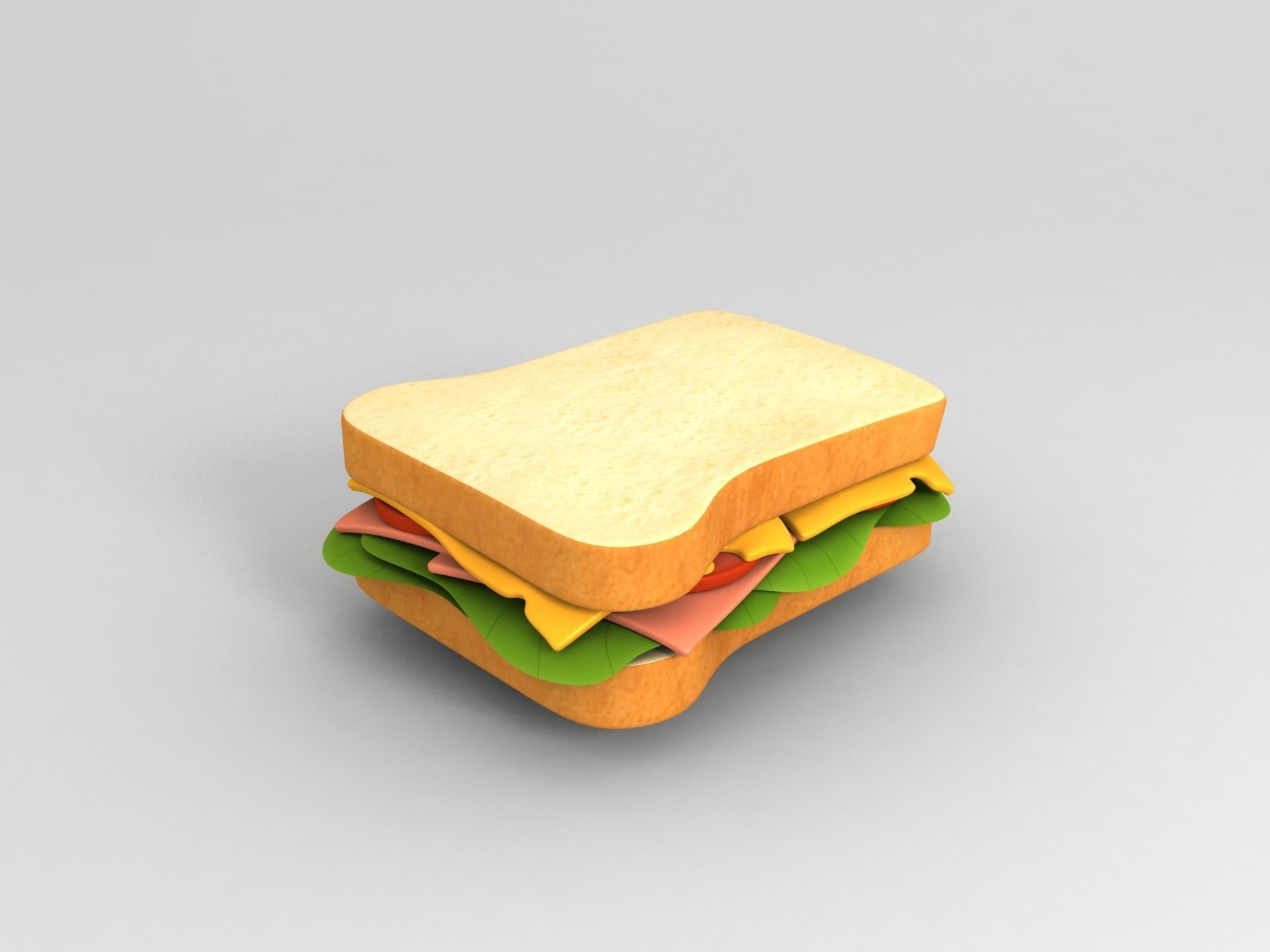 Cartoon Food Pack 3D model_12