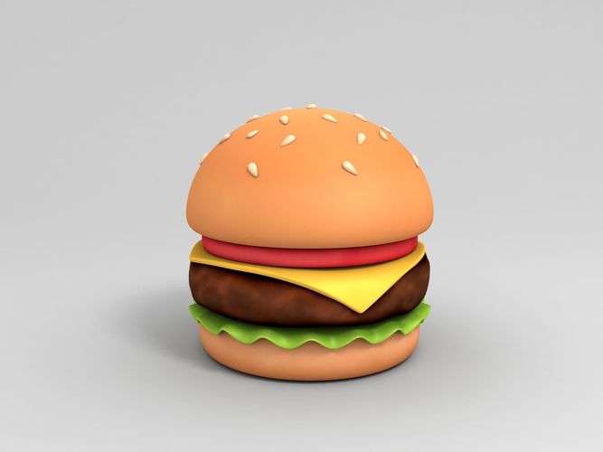 Cartoon Food Pack 3D model 5