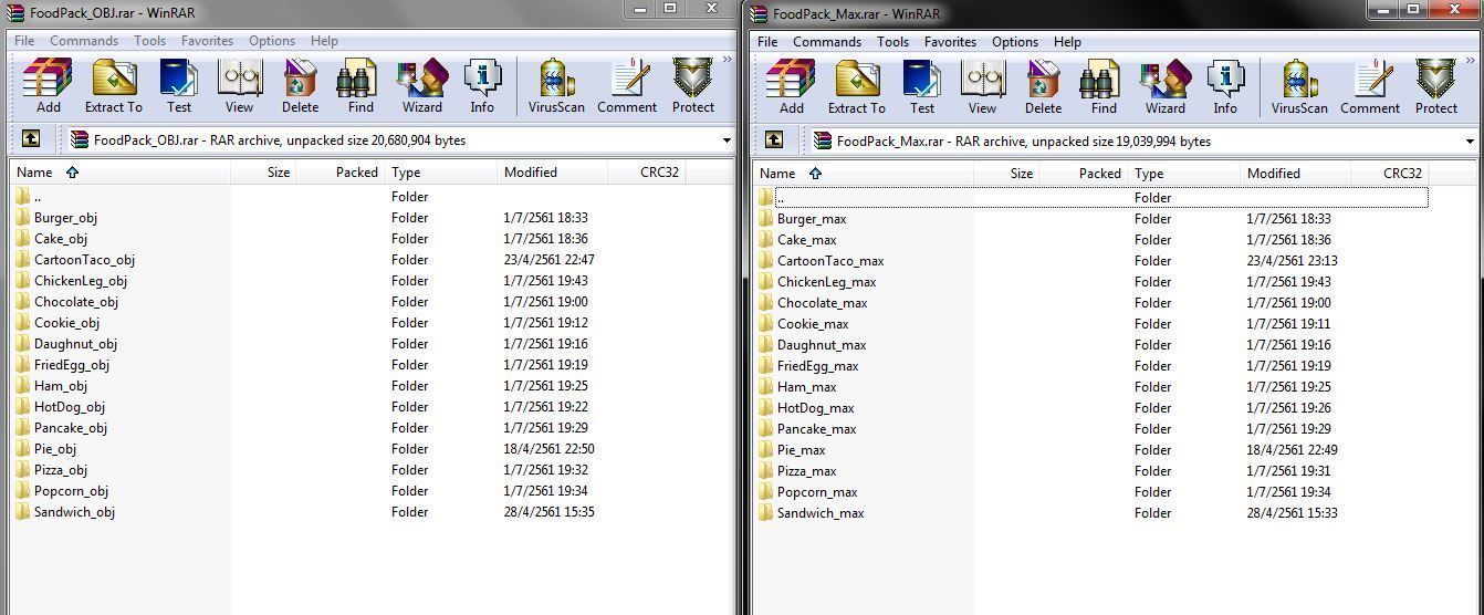 Cartoon Food Pack 3D model_20