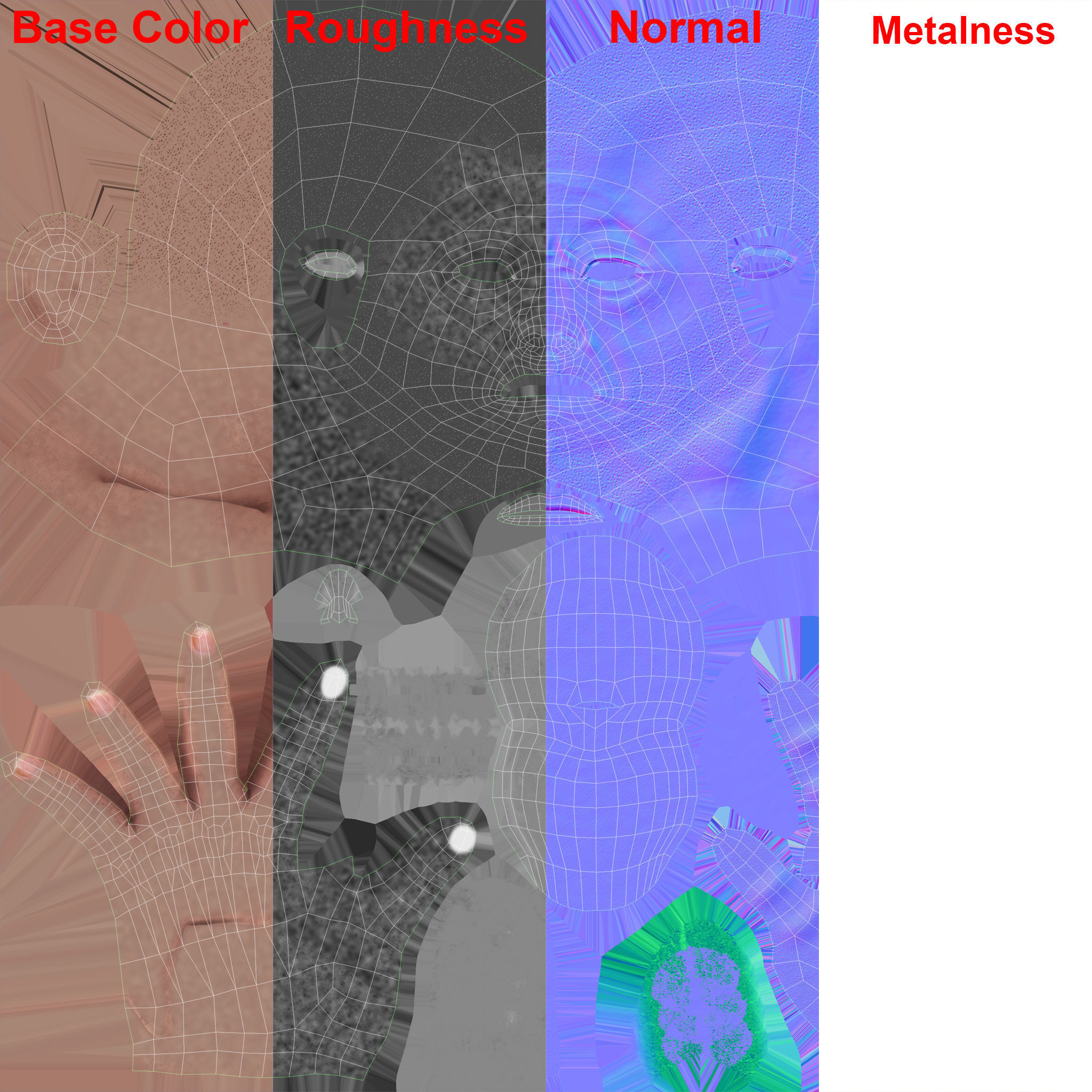 Medieval Knight rigged Low-poly 3D model_19