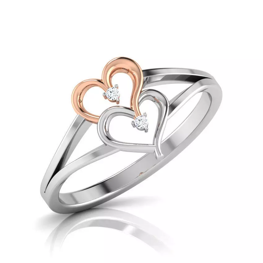 Heart Shape Ring  3D print model_0