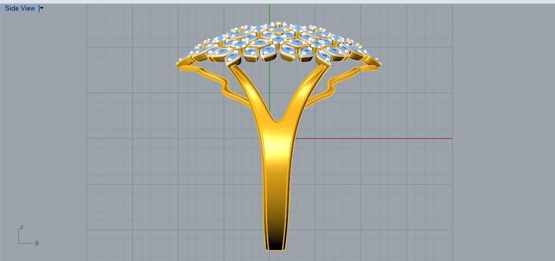 Jewel Ring  3D print model_4