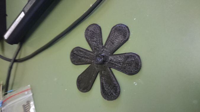 6 blade propeller for DC motor 3D print model