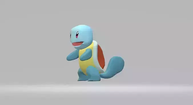 Squitle pokemon character Free 3D model