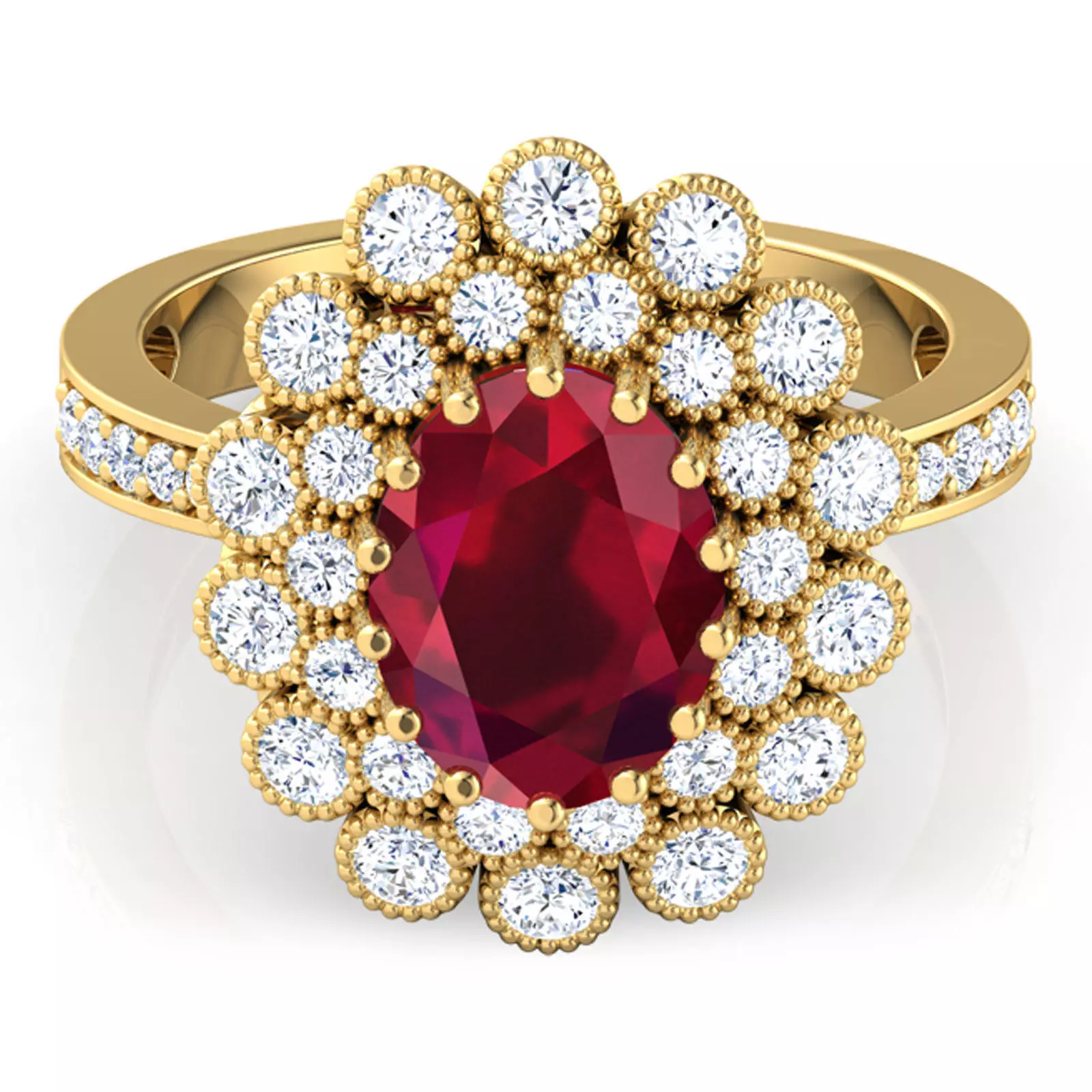 Ruby Ring 3D print model