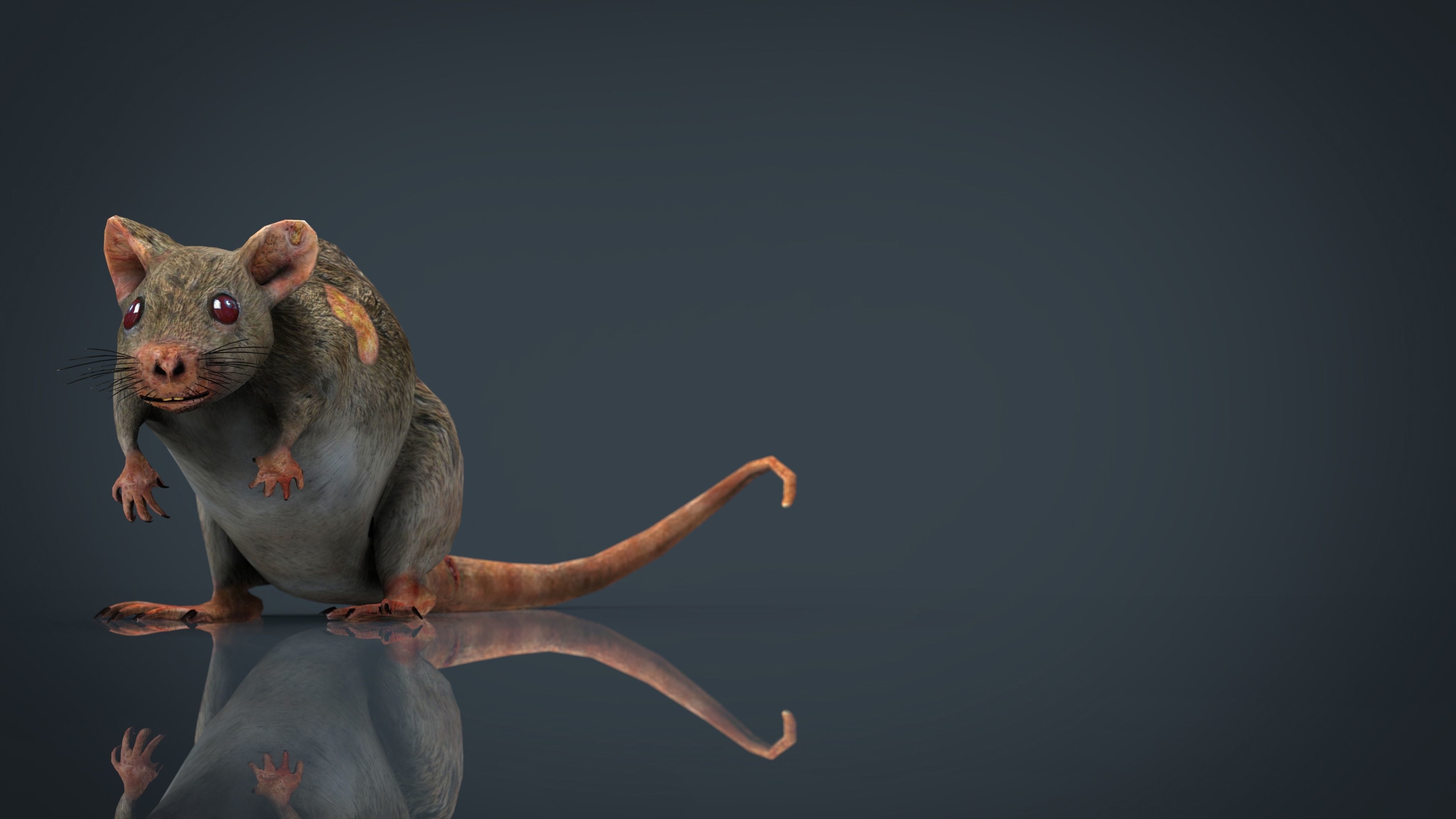 RADIACTIVE RAT Low-poly 3D model_13