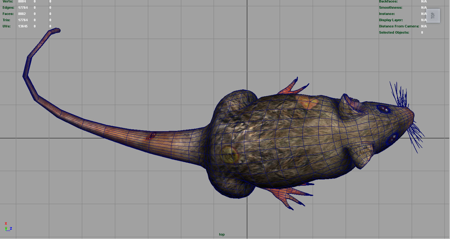 RADIACTIVE RAT Low-poly 3D model_11