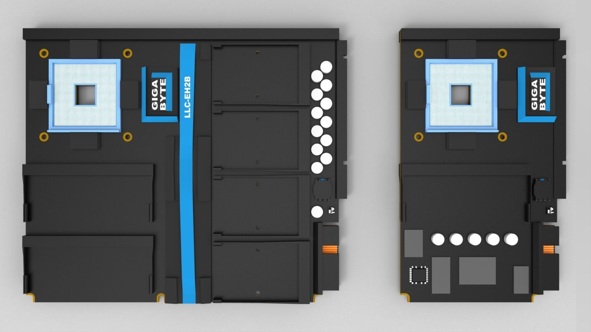 Gigabyte LCM and LLCM motherboard Free 3D model