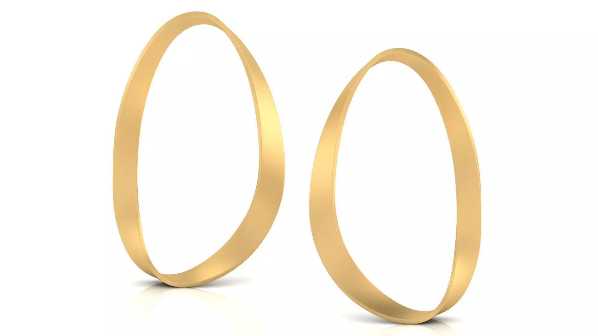 Wave Shape Earring 3D print model_0