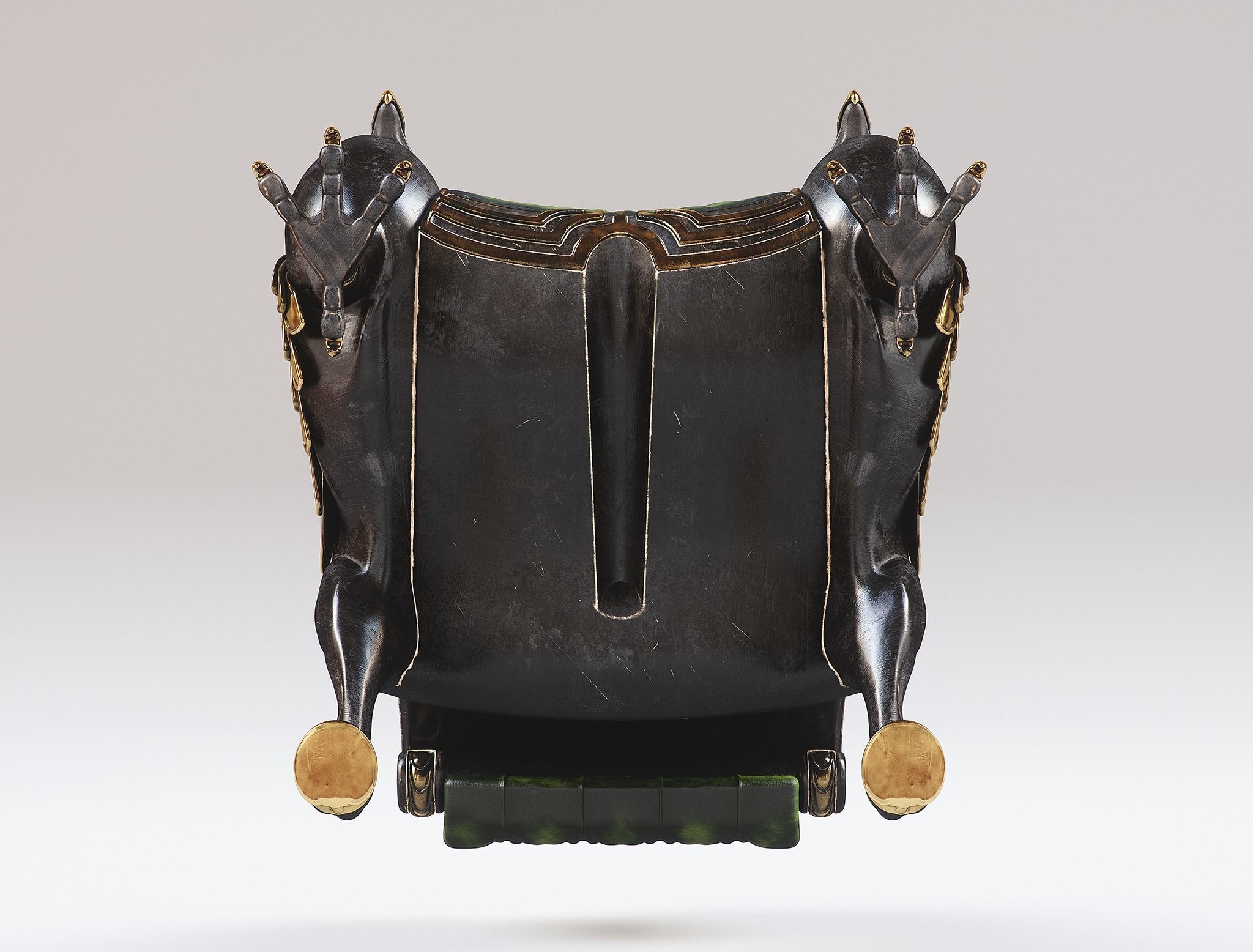 HippoGriffe Chair Low-poly 3D model_4