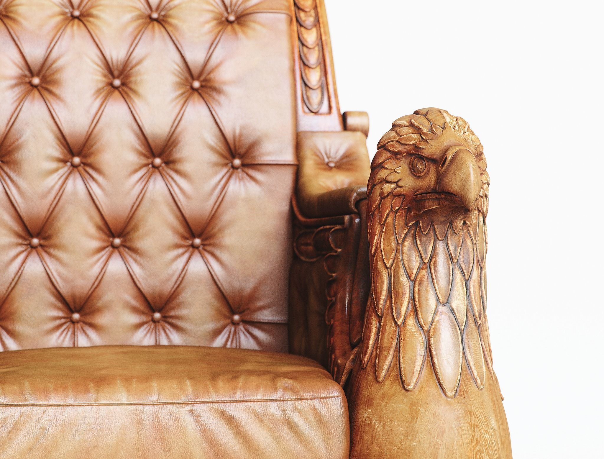 HippoGriffe Chair Low-poly 3D model_8