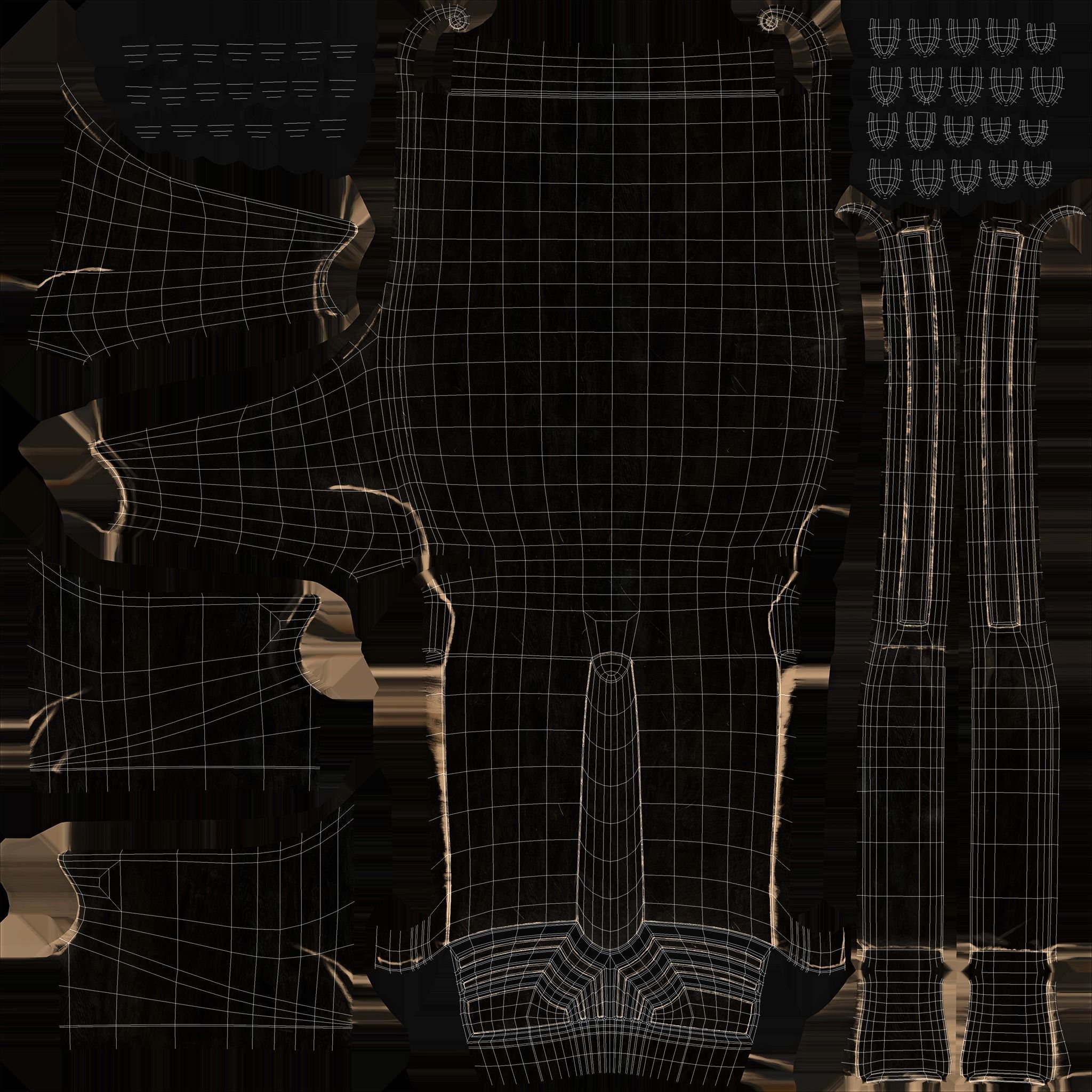 HippoGriffe Chair Low-poly 3D model_14