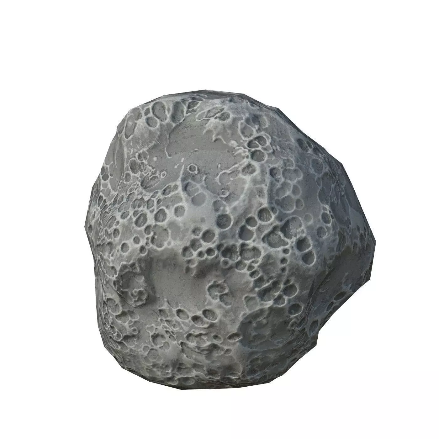 Asteroid v2 Low-poly 3D model_0