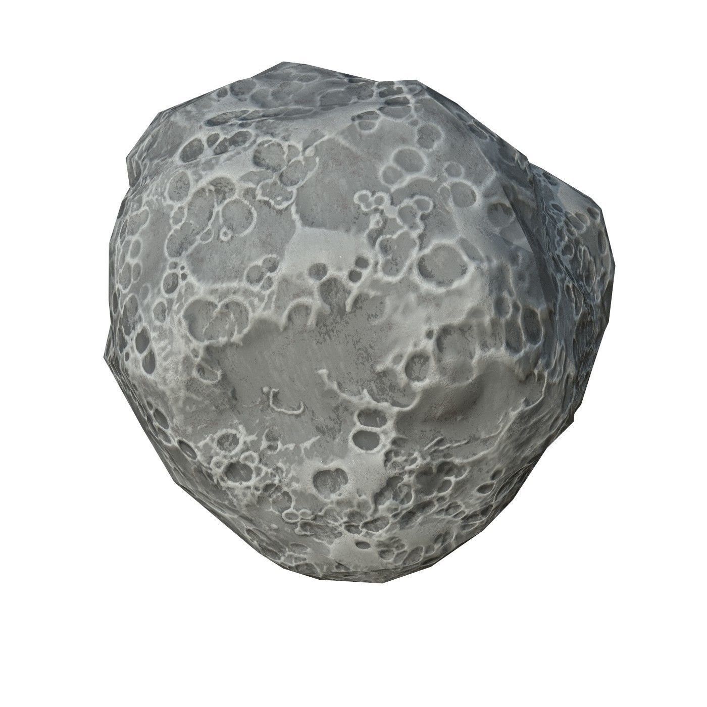 Asteroid v2 Low-poly 3D model_1
